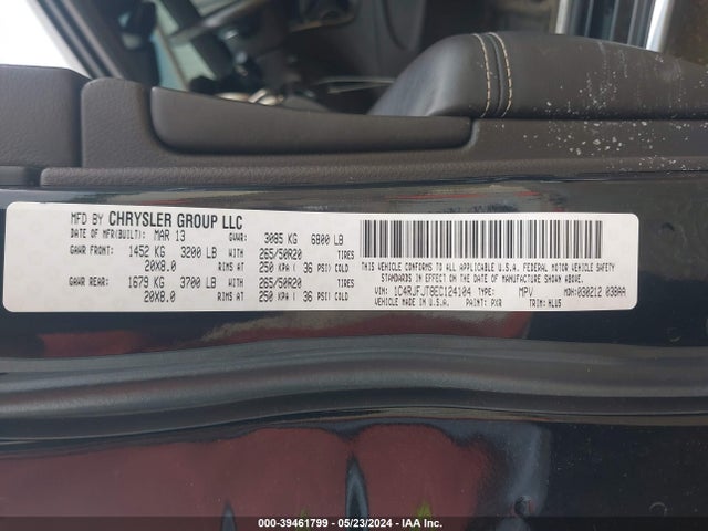 Jeep Grand Cherokee Summit 2014 1C4RJFJT8EC124104 Image 9
