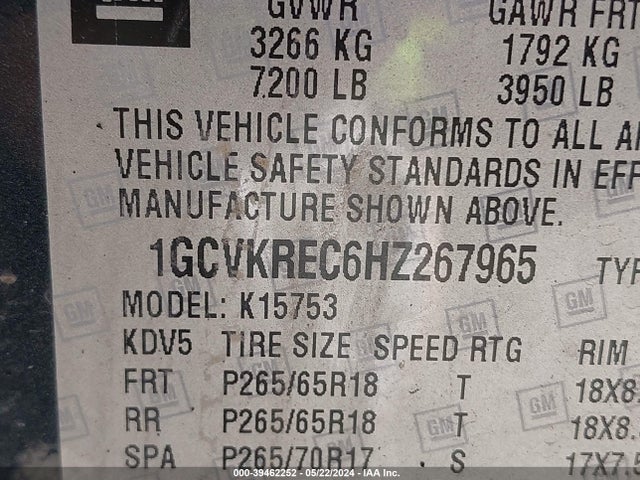 Chevrolet Silverado 1500 1lt 2017 1GCVKREC6HZ267965 Image 17