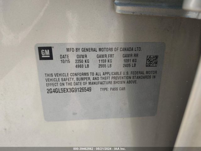 2G4GL5EX3G9126549 Buick Regal Turbo