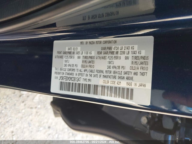 Mazda Cx-5 Grand Touring 2021 JM3KFBDM0M0381247 Image 9