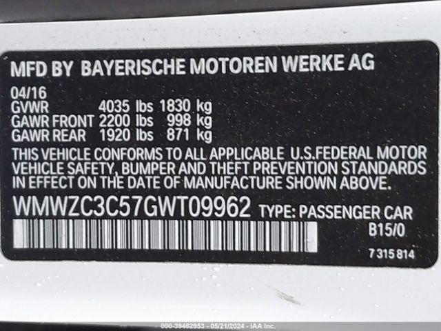 WMWZC3C57GWT09962 Mini Countryman Cooper S