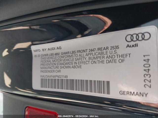 WAUDAAF44PN021149 Audi A4 Premium 45 Tfsi S Line Quattro S Tronic