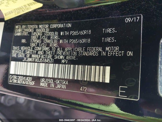 2018 LEXUS 460 JTJBM7FX0J5184531 Photo 8