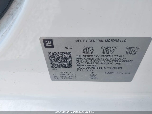 Chevrolet Silverado 1500 Wt 2018 1GCVKNEH1JZ100293 Image 9