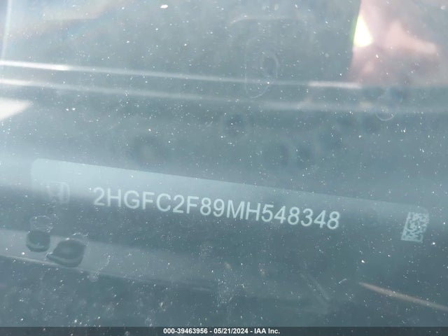 Honda Civic Sport 2021 2HGFC2F89MH548348 Image 9