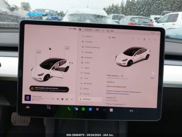 5YJ3E1EA2MF047785 Tesla Model 3 Standard Range Plus Rear-wheel Drive