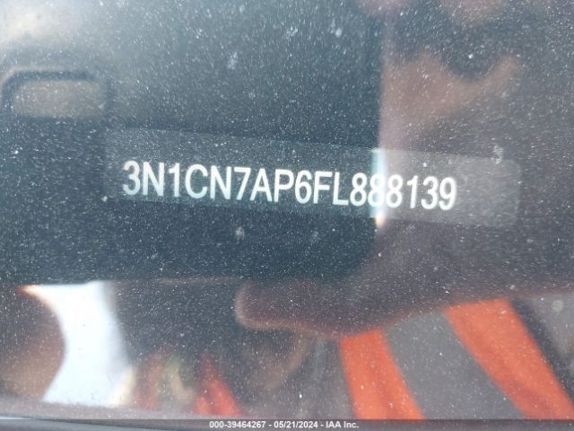 3N1CN7AP6FL888139 Nissan Versa 1.6 S/1.6 S+/1.6 Sl/1.6 Sv