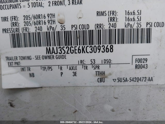 Ford Ecosport Se 2019 MAJ3S2GE6KC309368 Image 9