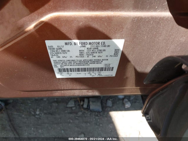 Ford Edge Titanium 2017 2FMPK4K93HBB40335 Image 9
