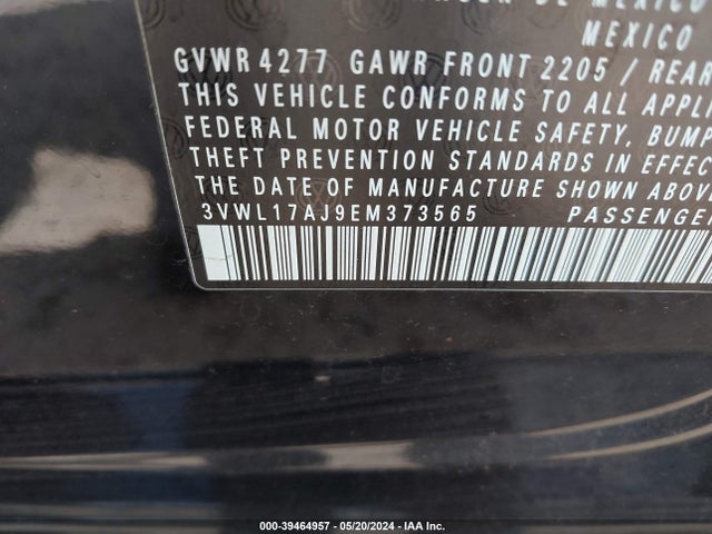 3VWL17AJ9EM373565 Volkswagen Jetta 1.8t Sel
