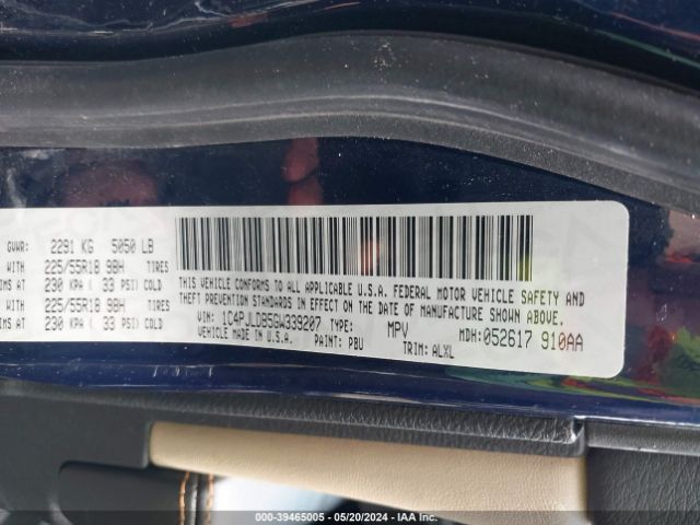 1C4PJLDB5GW339207 Jeep Cherokee Limited