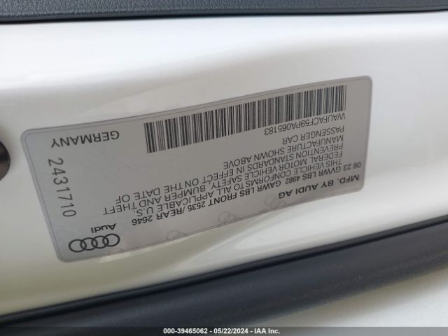 WAUFACF59PA065183 Audi A5 Sportback Premium Plus 45 Tfsi S Line Quattro S Tronic
