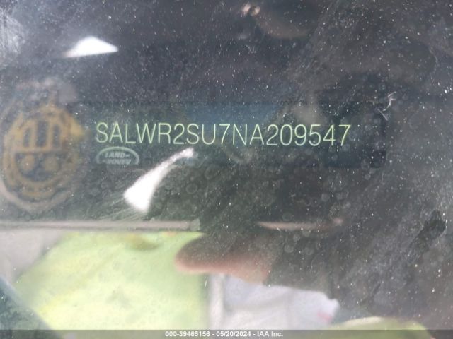 SALWR2SU7NA209547 Land Rover Range Rover Sport Hse Silver Edition Mhev