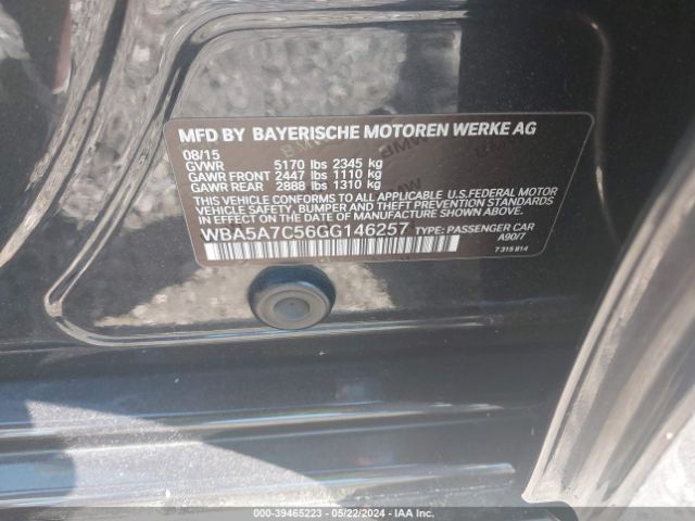 WBA5A7C56GG146257 BMW 528i Xdrive
