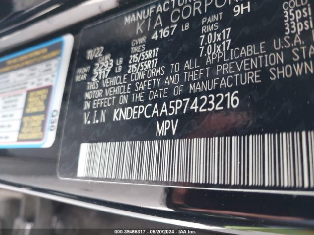 KNDEPCAA5P7423216 KIA Seltos Lx