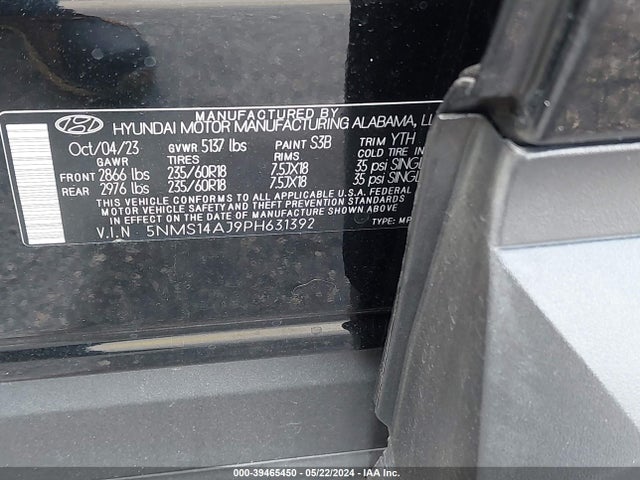 Hyundai Santa Fe Se 2023 5NMS14AJ9PH631392 Image 9