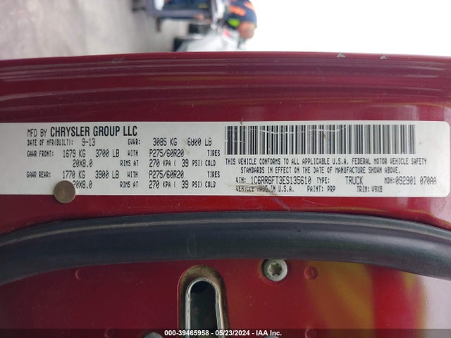 RAM 1500 Express 2014 1C6RR6FT3ES135610 Image 9