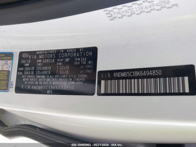 KNDMB5C18K6494850 KIA SEDONA EX