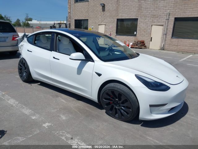 Aukcja sprzedaży 2021 Tesla Model 3 Performance Dual Motor All-wheel Drive, vin: 5YJ3E1EC2MF076270, numer aukcji: 39465996