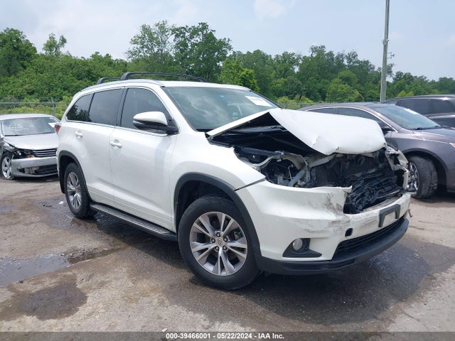 Toyota Highlander Xle V6 2015 5TDKKRFH4FS102864 zdjęcie główne