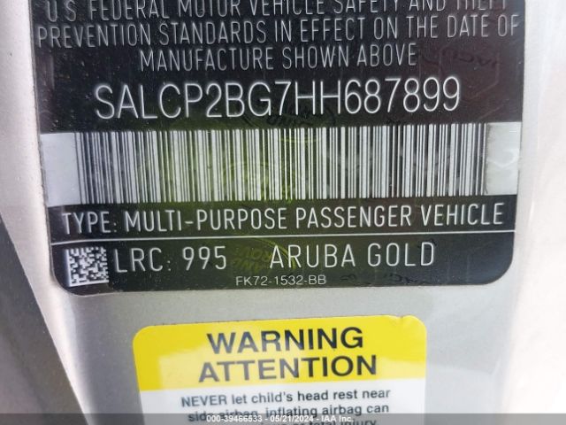 SALCP2BG7HH687899 Land Rover Discovery Sport Se