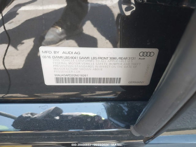 WAU43AFD2GN018261 Audi A8 L 4.0t Sport