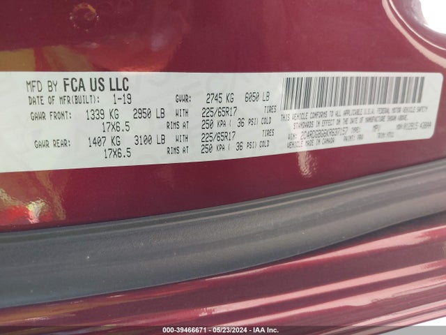 Dodge Grand Caravan Se 2019 2C4RDGBG6KR637157 Image 9