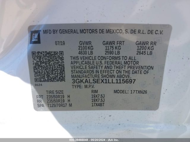 3GKALSEX1LL115697 GMC Terrain Fwd Denali