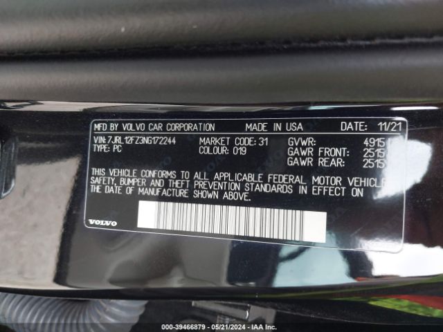 7JRL12FZ3NG172244 Volvo S60 B5 Momentum