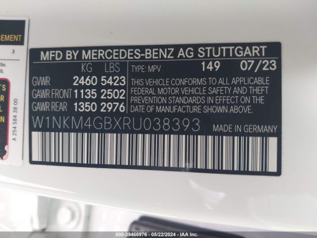 W1NKM4GBXRU038393 Mercedes-Benz Glc 300 Suv