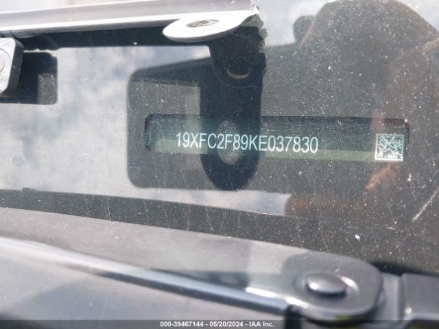19XFC2F89KE037830 Honda Civic Sport