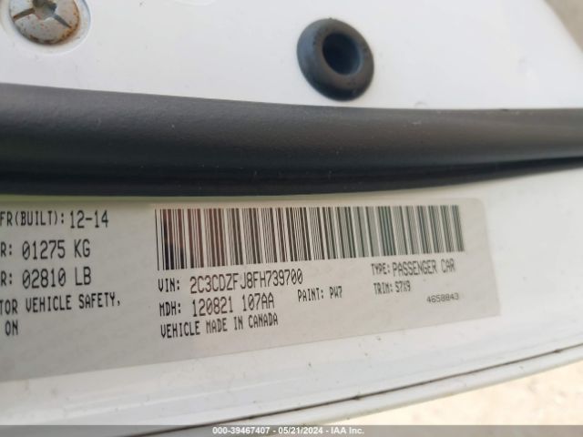 2C3CDZFJ8FH739700 Dodge Challenger R/t Scat Pack