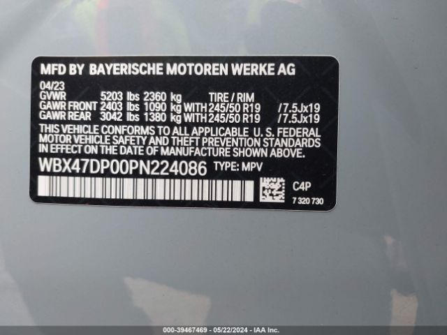2023 BMW X3 WBX47DP00PN224086 Photo 8