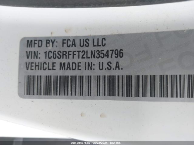1C6SRFFT2LN354796 RAM 1500 Big Horn  4x4 5'7 Box