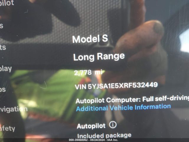 5YJSA1E5XRF532449 Tesla Model S Long Range