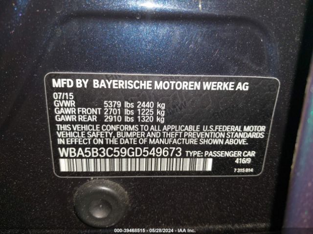 WBA5B3C59GD549673 BMW 535i Xdrive