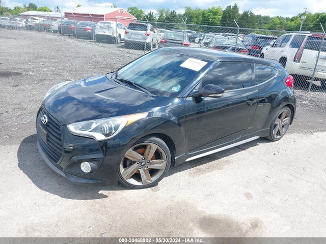 Hyundai Veloster Turbo W/black 2014 KMHTC6AE3EU201033 Image 2