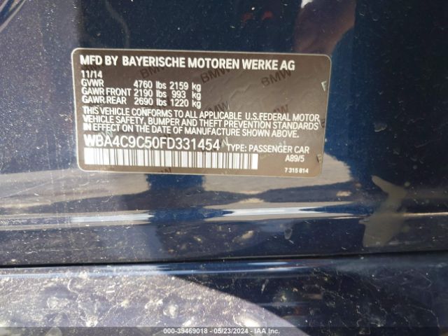 WBA4C9C50FD331454 BMW 428 Gran Coupe Xdrive