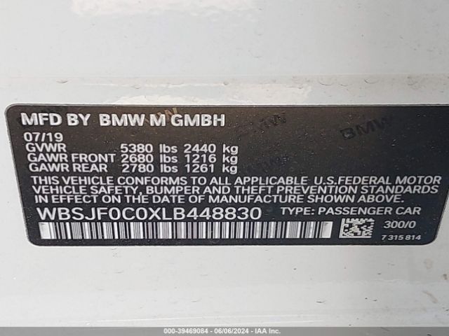 2020 BMW M5 WBSJF0C0XLB448830 Photo 8
