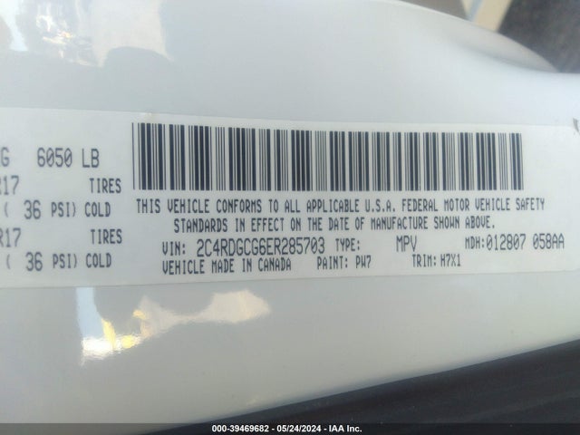Dodge Grand Caravan Sxt 2014 2C4RDGCG6ER285703 Image 9