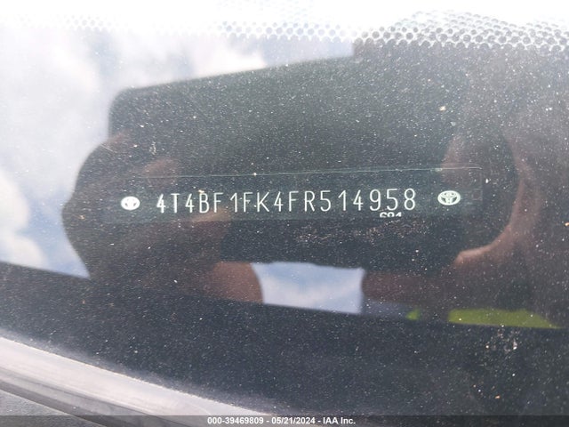 Toyota CAMRY LE 2015 4T4BF1FK4FR514958 Image 9