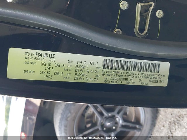 1C4NJRFB7FD382853 Jeep Patriot High Altitude Edition