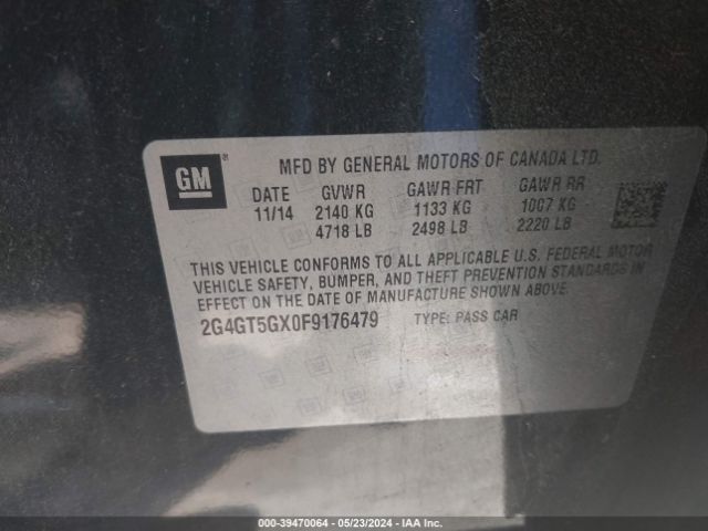 2G4GT5GX0F9176479 Buick REGAL GS