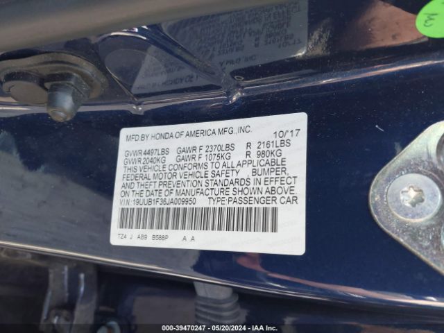 19UUB1F36JA009950 Acura TLX