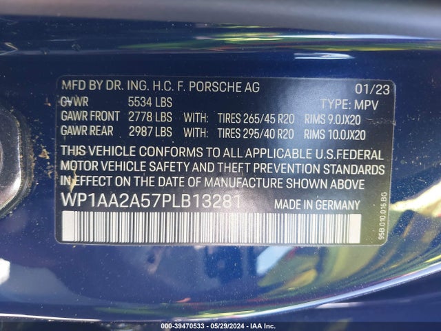 2023 PORSCHE MACAN WP1AA2A57PLB13281 Photo 8