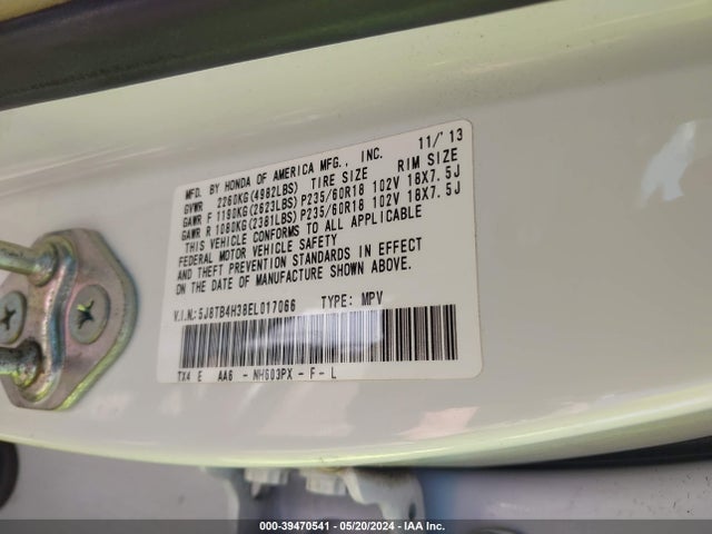Acura RDX 2014 5J8TB4H38EL017066 Image 9