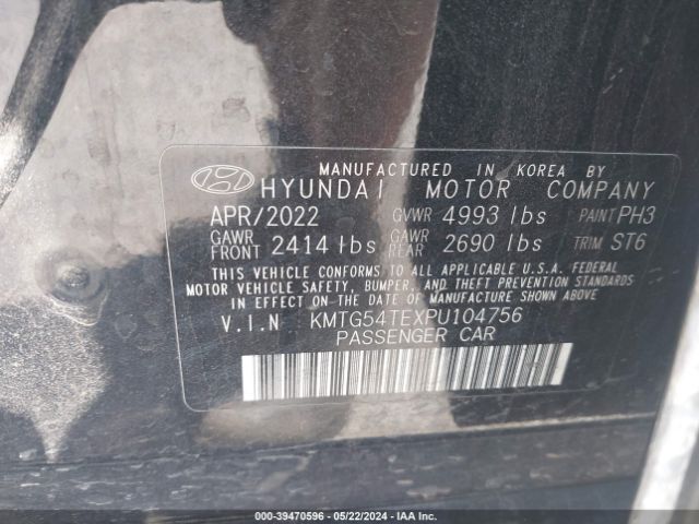 KMTG54TEXPU104756 Genesis G70 3.3t Awd