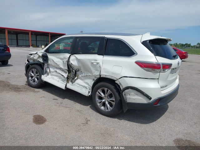 Toyota Highlander Xle V6 2015 5TDJKRFH2FS073490 Image 3
