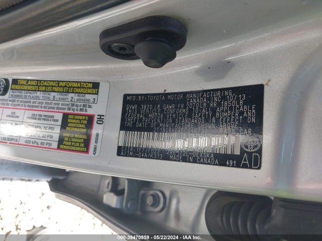 Toyota Corolla S Plus 2014 2T1BURHEXEC046790 Image 9