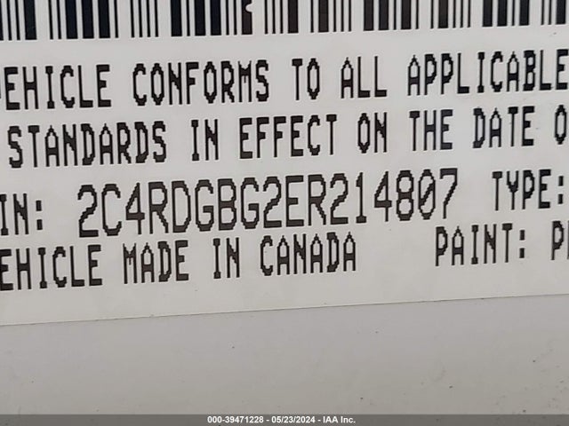 Dodge Grand Caravan Se 2014 2C4RDGBG2ER214807 Image 9